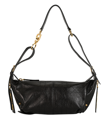 Small D-Journey Hobo, &pound;2,500, Handbags, Black, Leather, Front view